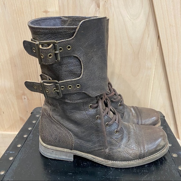 🔥All Saints Distress Damisi Combat Military Size 38🔥 - Picture 6 of 14